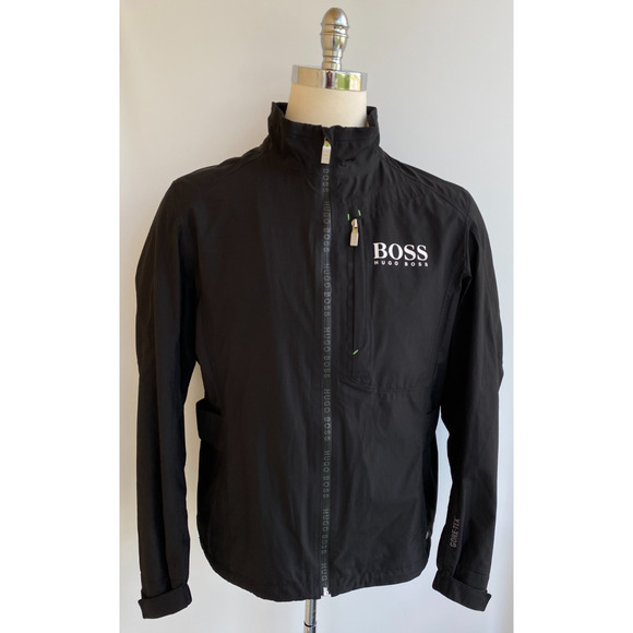HUGO BOSS Jamboree Pro GORE-TEX Jacket Sz Large Black - Picture 1 of 13